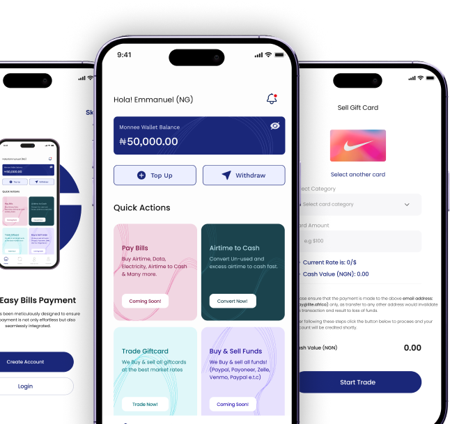 Hybrid Mobile Application Mockup